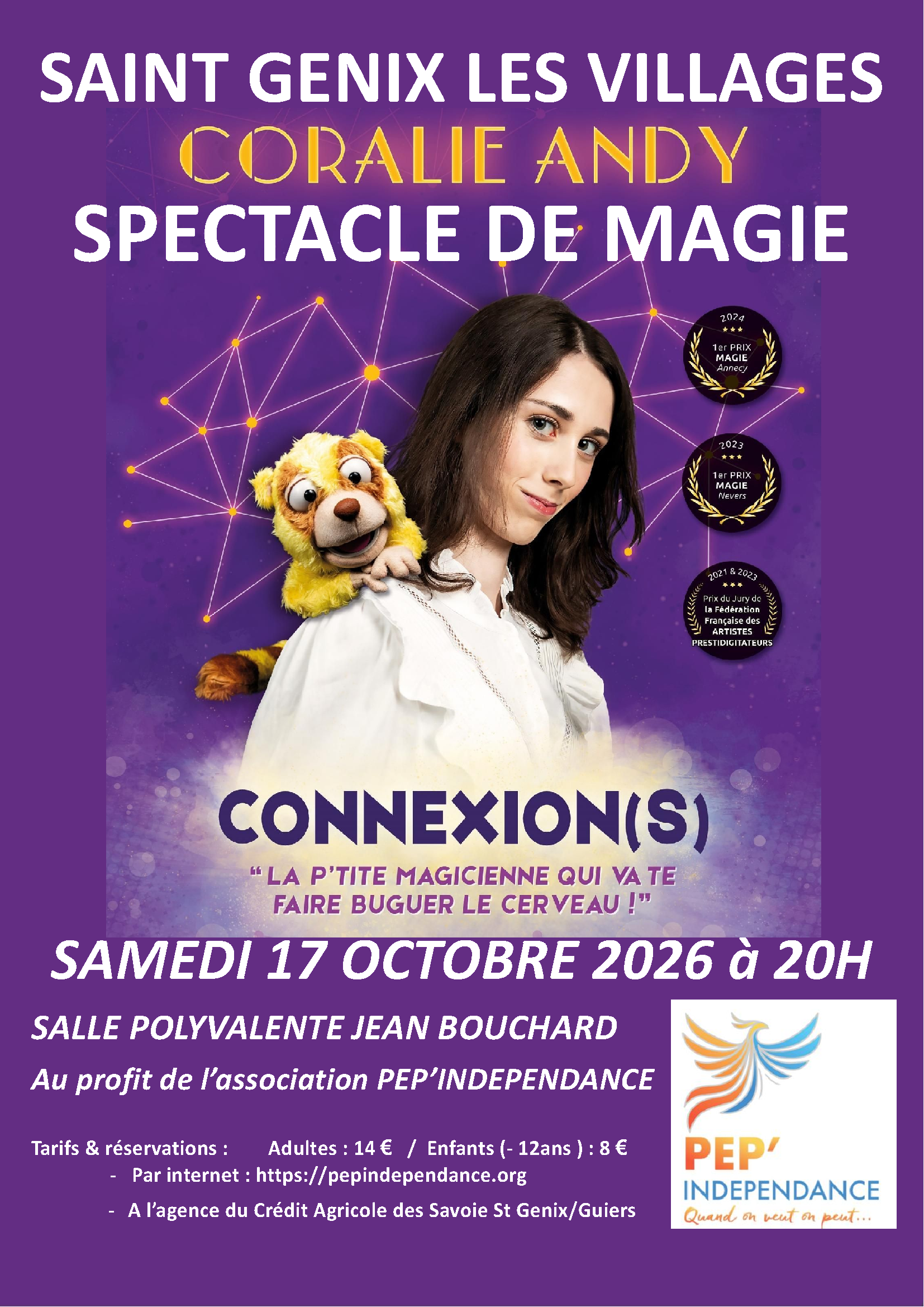 A4 Affiche couleur spectacle magie